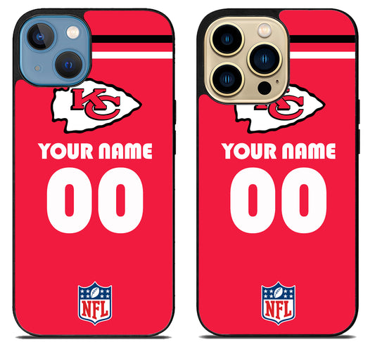 Custom Personalized Kansas City Chiefs NFL iPhone 14 | 14 Plus | 14 Pro | 14 Pro Max Case