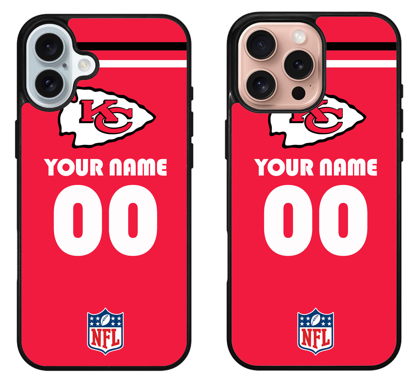 Custom Personalized Kansas City Chiefs NFL iPhone 16 | 16 Plus | 16 Pro | 16 Pro Max Case