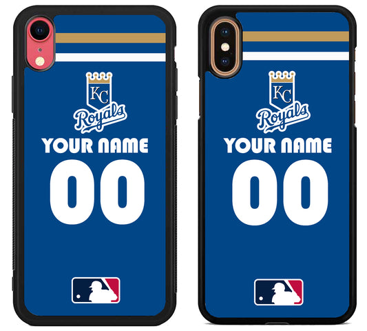 Custom Personalized Kansas City Royals MLB iPhone X | Xs | Xr | Xs Max Case