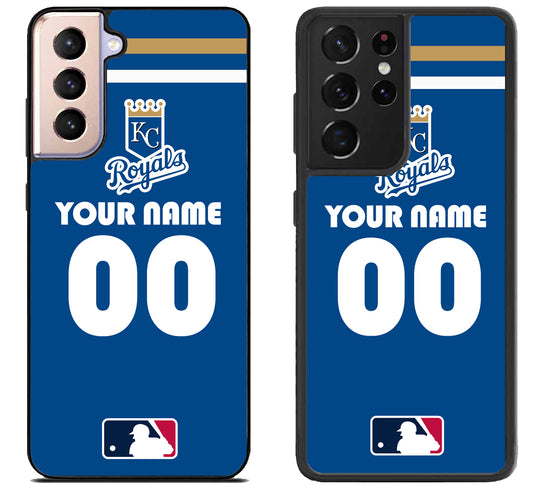 Custom Personalized Kansas City Royals MLB Samsung Galaxy S21 | S21 FE | S21+ | S21 Ultra Case