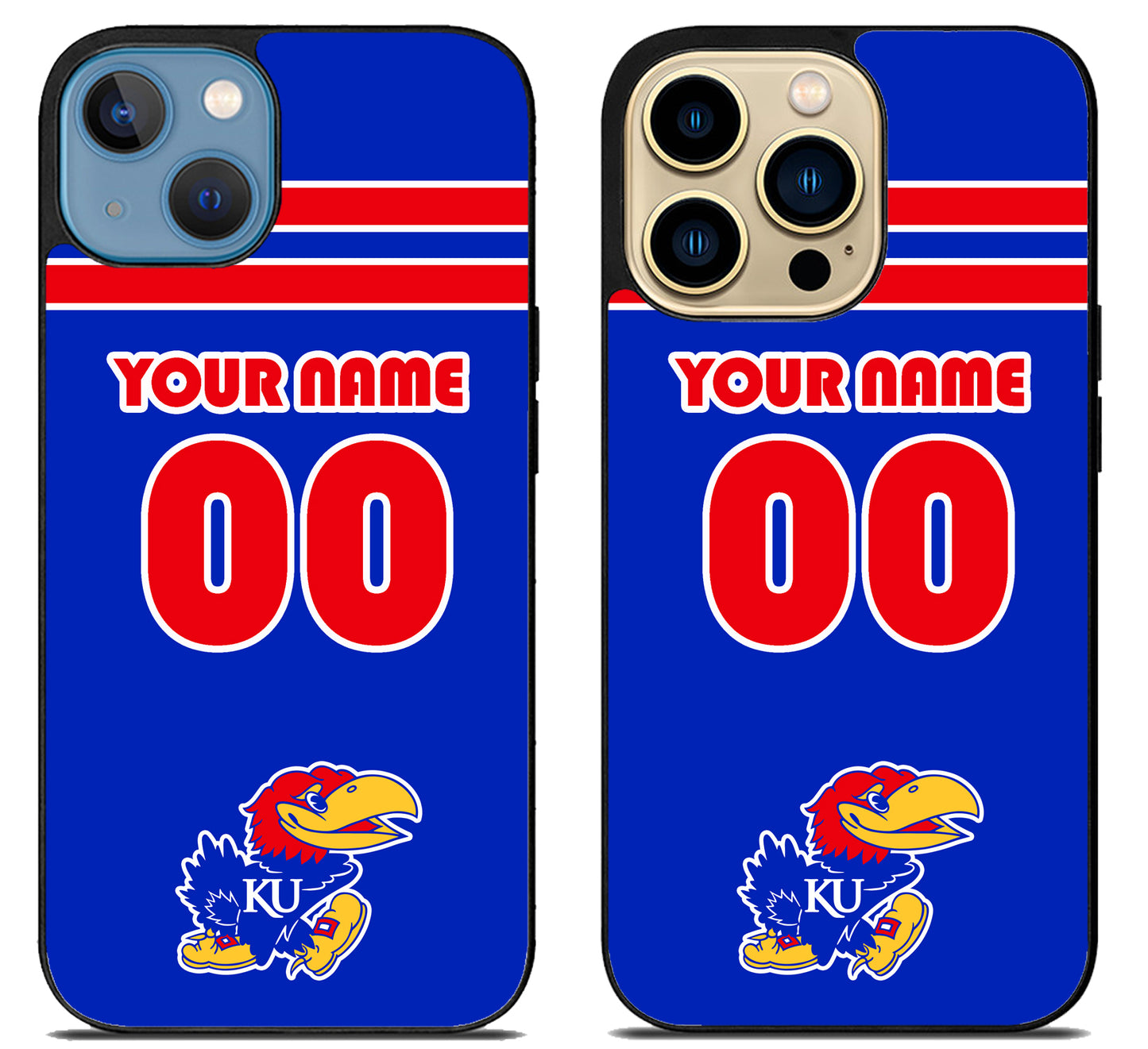 Custom Personalized Kansas Jayhawks iPhone 14 | 14 Plus | 14 Pro | 14 Pro Max Case