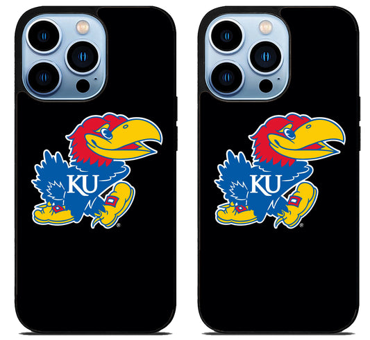 Kansas Jayhawks Black iPhone 15 Pro | iPhone 15 Pro Max Case