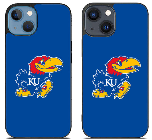 Kansas Jayhawks Logo Blue iPhone 15 | iPhone 15 Plus Case