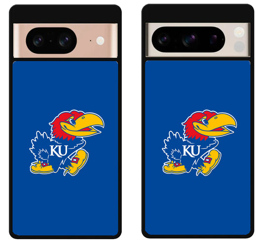 Kansas Jayhawks Logo Blue Google Pixel 8 | 8 Pro Case