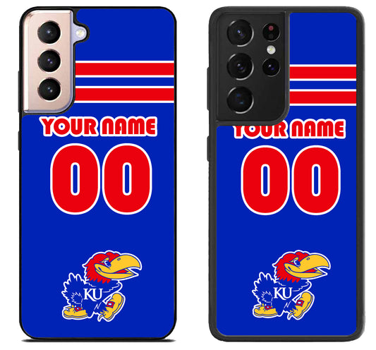 Custom Personalized Kansas Jayhawks Samsung Galaxy S21 | S21 FE | S21+ | S21 Ultra Case