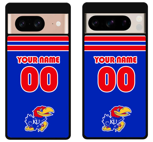 Custom Personalized Kansas Jayhawks Google Pixel 8 | 8 Pro Case