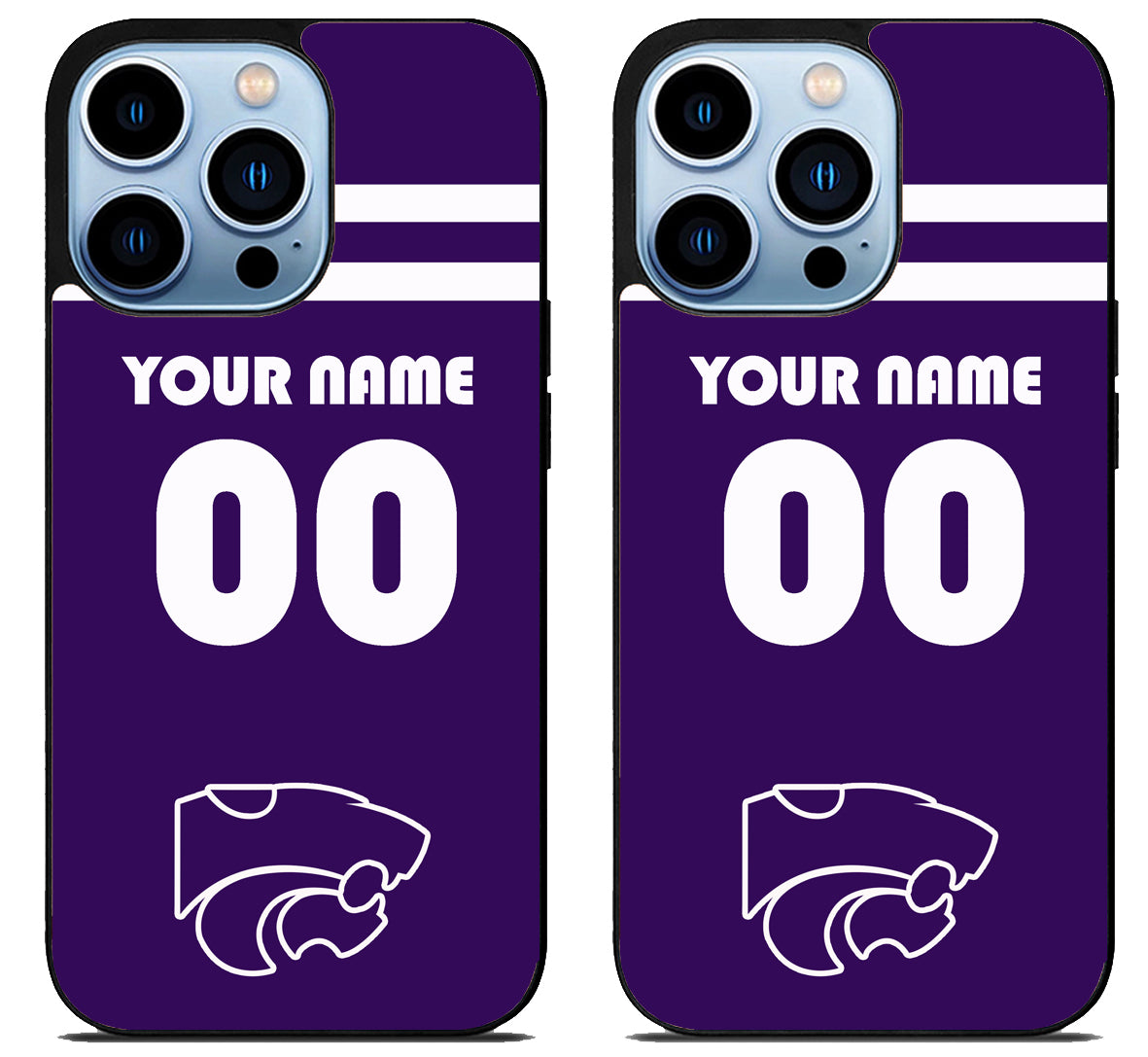 Custom Personalized Kansas State Wildcats iPhone 15 Pro | iPhone 15 Pro Max Case