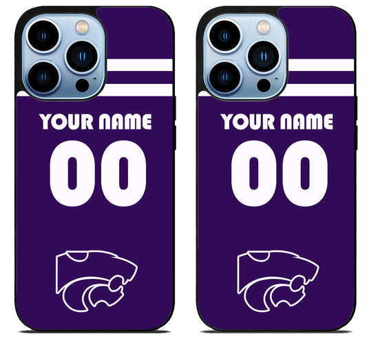 Custom Personalized Kansas State Wildcats iPhone 15 Pro | iPhone 15 Pro Max Case
