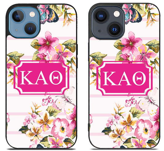 Kappa Alpha Theta Flowers iPhone 15 | iPhone 15 Plus Case