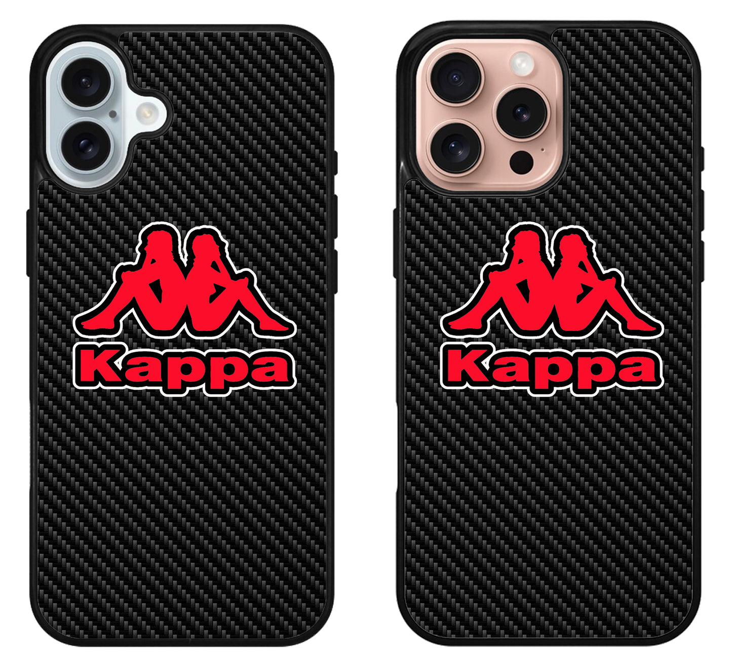 Kappa Logo Carbon iPhone 16 | 16 Plus | 16 Pro | 16 Pro Max Case