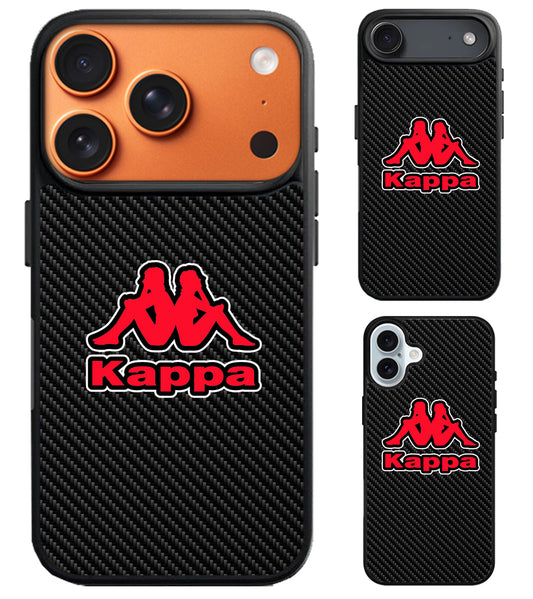 Kappa Logo Carbon iPhone Air | iPhone 17 | 17 Pro | 17 Pro Max Case