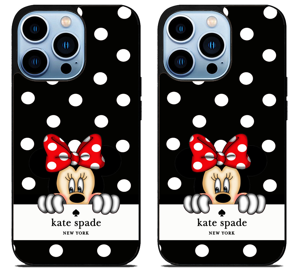 Kate Spade Black Minnie Mouse iPhone 15 Pro | iPhone 15 Pro Max Case