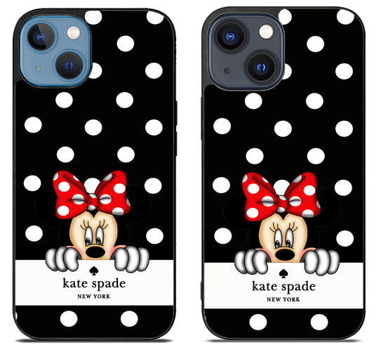 Kate Spade Black Minnie Mouse iPhone 15 | iPhone 15 Plus Case