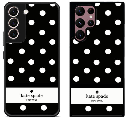 Kate Spade Black Polkadot Samsung Galaxy S22 | S22+ | S22 Ultra Case