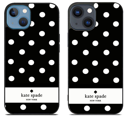 Kate Spade Black Polkadot iPhone 15 | iPhone 15 Plus Case