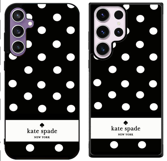 Kate Spade Black Polkadot Samsung Galaxy S24 | S24+ | S24 Ultra Case