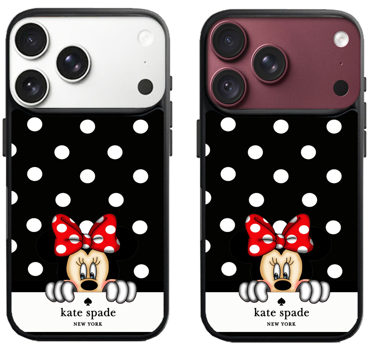Kate Spade Black Minnie Mouse iPhone 18 Pro | 18 Pro Max Case