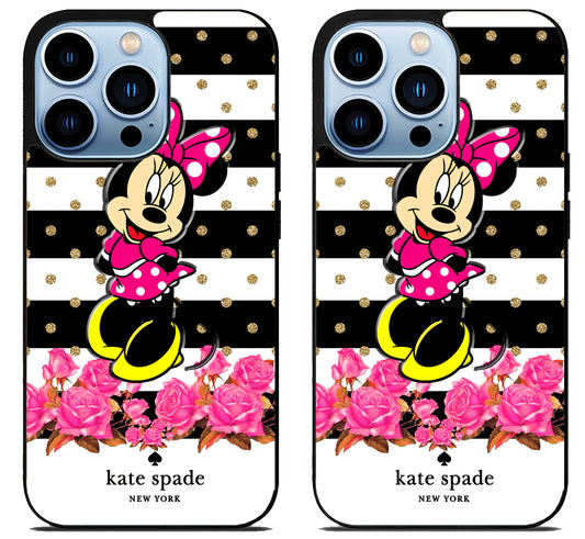 Kate Spade Cute Minnie Mouse iPhone 15 Pro | iPhone 15 Pro Max Case