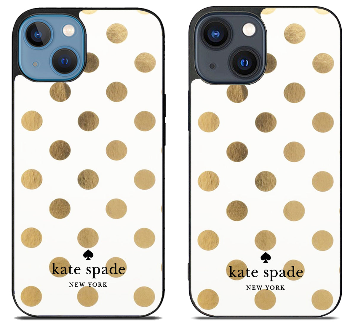 Kate Spade Gold Polkadot iPhone 15 | iPhone 15 Plus Case