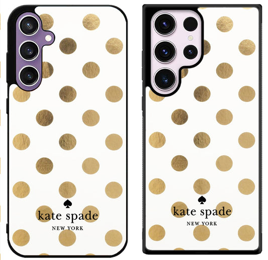 Kate Spade Gold Polkadot Samsung Galaxy S24 | S24+ | S24 Ultra Case