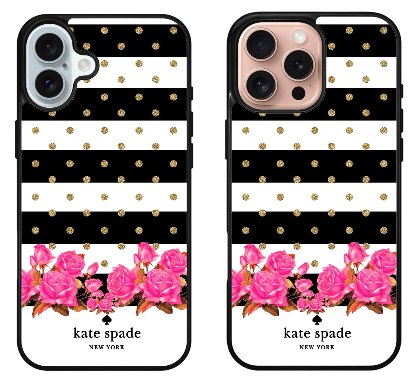 Kate Spade Inspired Beauty Stripe iPhone 16 | 16 Plus | 16 Pro | 16 Pro Max Case