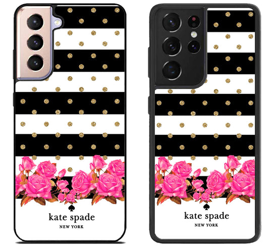 Kate Spade Inspired Beauty Striped Samsung Galaxy S21 | S21 FE | S21+ | S21 Ultra Case