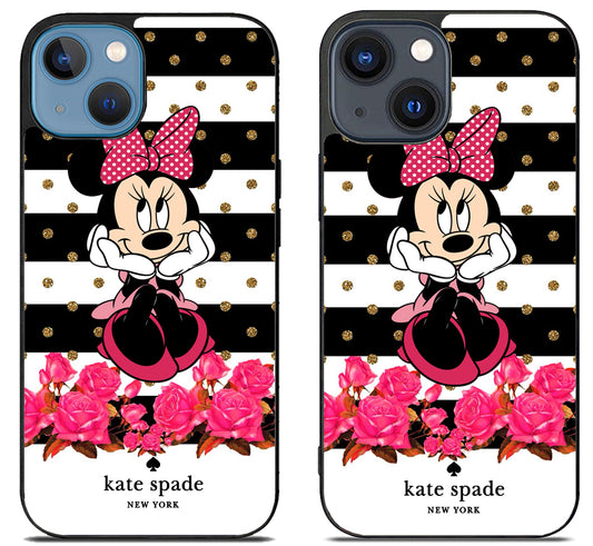 Kate Spade Minnie Mouse Rose iPhone 15 | iPhone 15 Plus Case