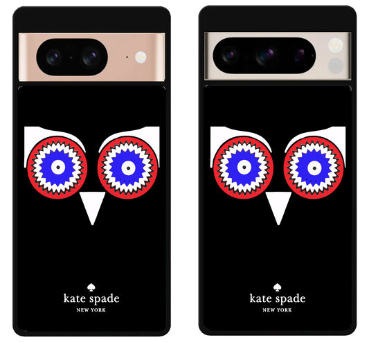 Kate Spade Moster Owl Black Google Pixel 8 | 8 Pro Case