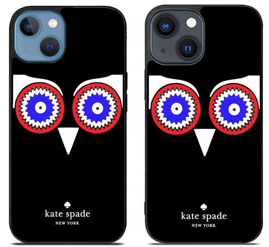 Kate Spade Moster Owl Black iPhone 15 | iPhone 15 Plus Case