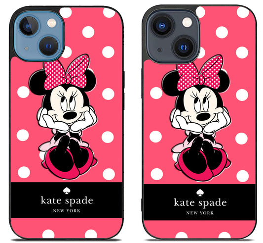 Kate Spade Pink Minnie Mouse iPhone 15 | iPhone 15 Plus Case