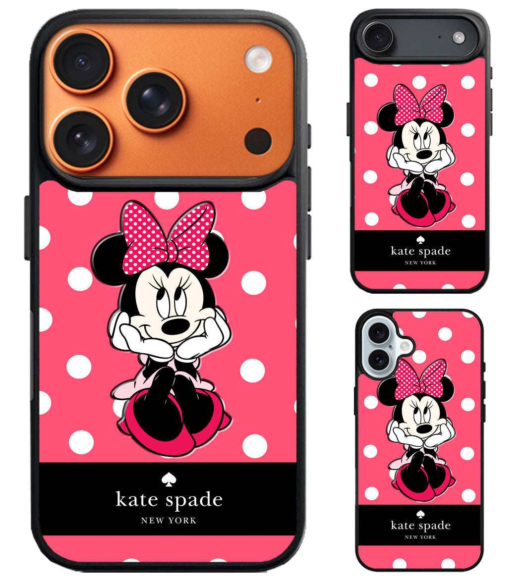 Kate Spade Pink Minnie mouse iPhone Air | iPhone 17 | 17 Pro | 17 Pro Max Case
