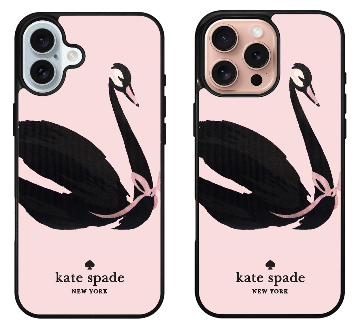 Kate Spade Pink Swan iPhone 16 | 16 Plus | 16 Pro | 16 Pro Max Case