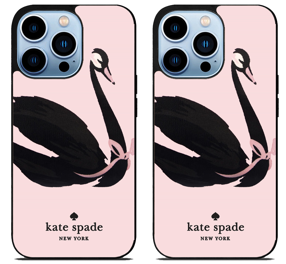 Kate Spade Pink Swan iPhone 15 Pro | iPhone 15 Pro Max Case