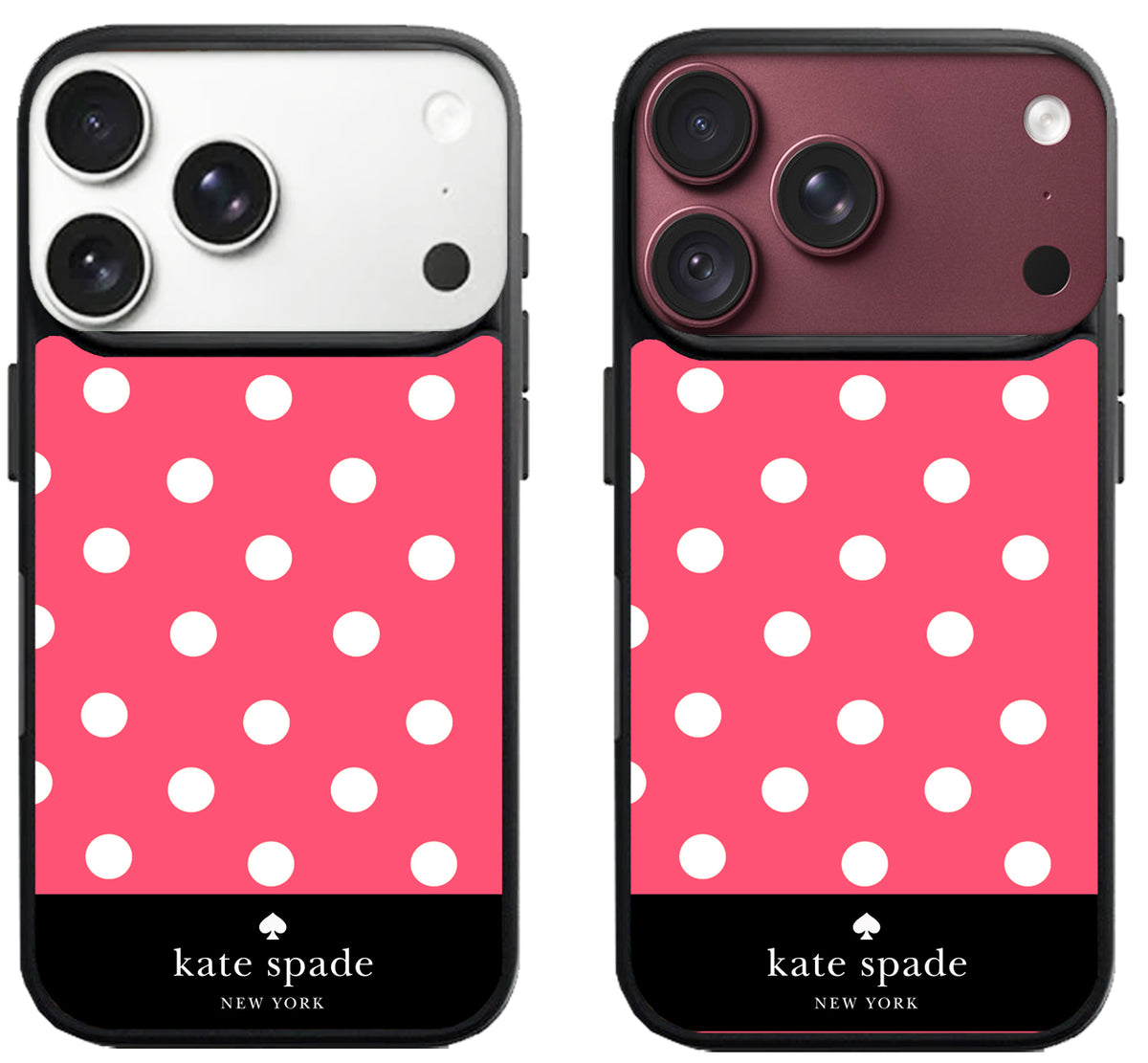 Kate Spade Polkadot Pink Stripe iPhone 18 Pro | 18 Pro Max Case