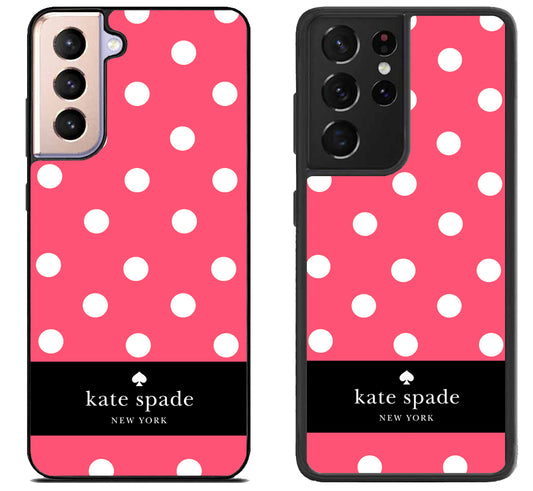 Kate Spade Polkadot Pink Samsung Galaxy S21 | S21 FE | S21+ | S21 Ultra Case