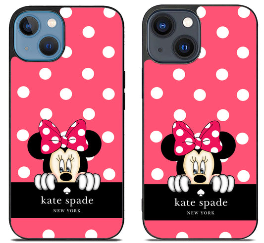 Kate Spade Polkadot cute Minnie Mouse iPhone 15 | iPhone 15 Plus Case