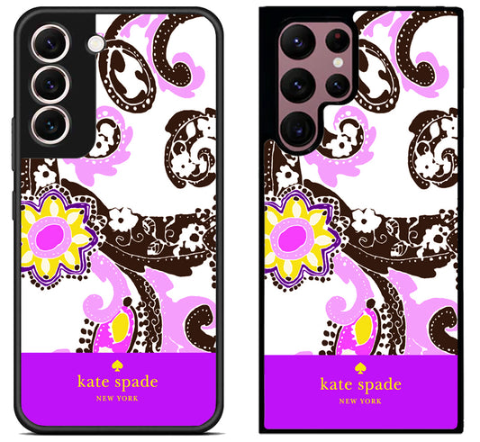 Kate Spade Rose Purple Samsung Galaxy S22 | S22+ | S22 Ultra Case