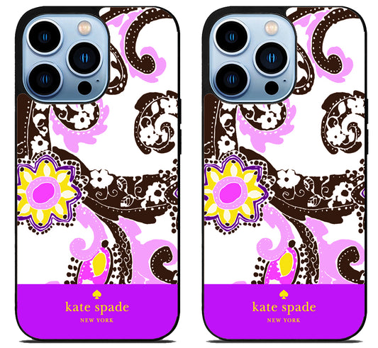Kate Spade Rose Purple iPhone 15 Pro | iPhone 15 Pro Max Case
