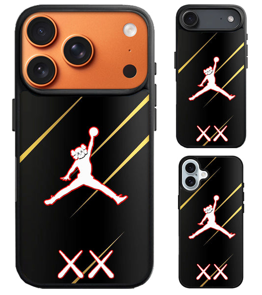 Kaws X Jordan Black Metallic iPhone Air | iPhone 17 | 17 Pro | 17 Pro Max Case
