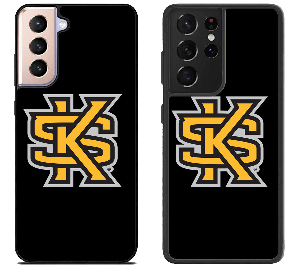 Kennesaw State Owls Black Samsung Galaxy S21 | S21 FE | S21+ | S21 Ultra Case