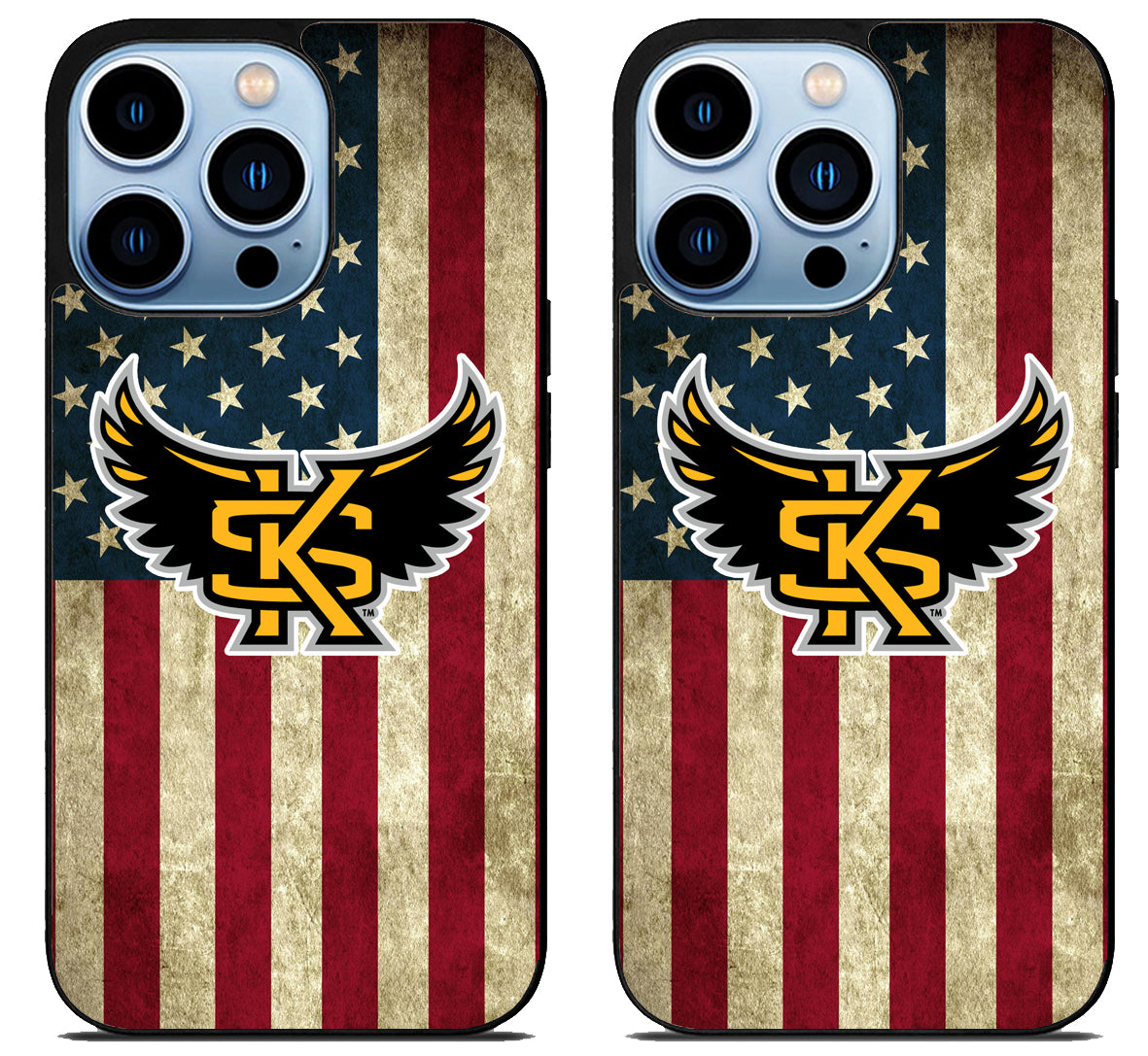 Kennesaw State Owls Flag iPhone 15 Pro | iPhone 15 Pro Max Case
