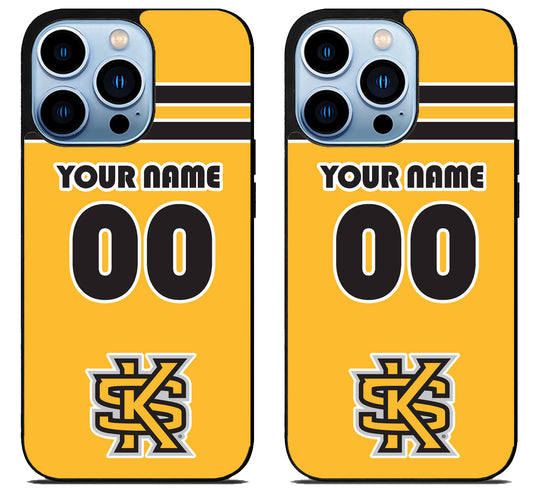 Custom Personalized Kennesaw State Owls iPhone 15 Pro | iPhone 15 Pro Max Case