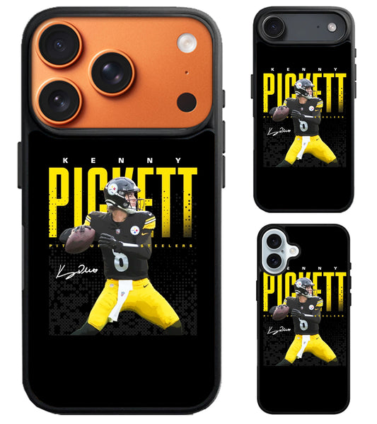 Kenny Pickett Steelers Black iPhone Air | iPhone 17 | 17 Pro | 17 Pro Max Case