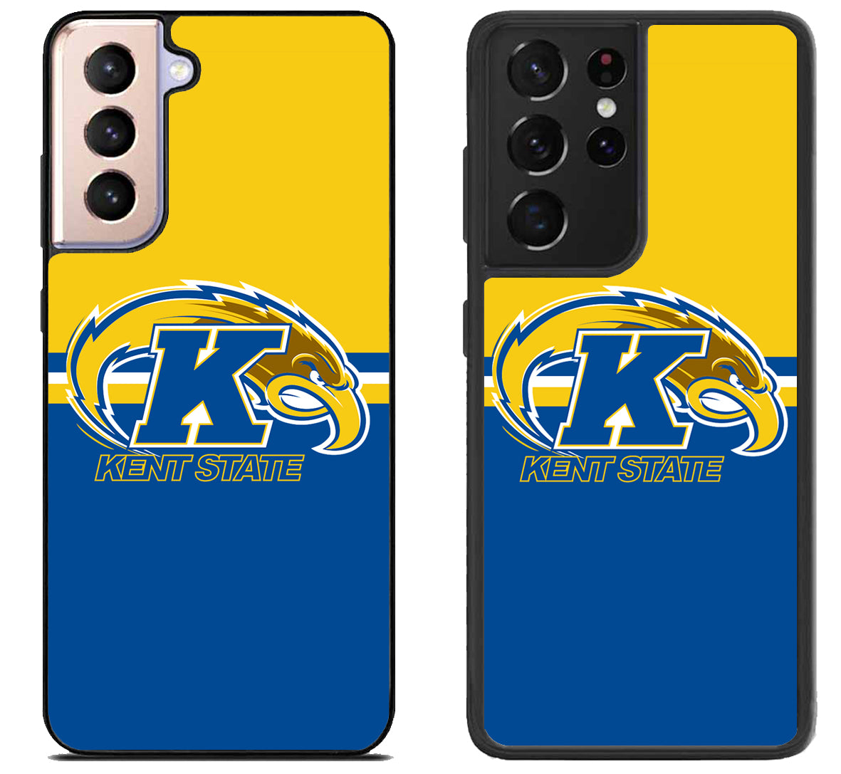 Kent State Golden Flashes Stripe Samsung Galaxy S21 | S21 FE | S21+ | S21 Ultra Case