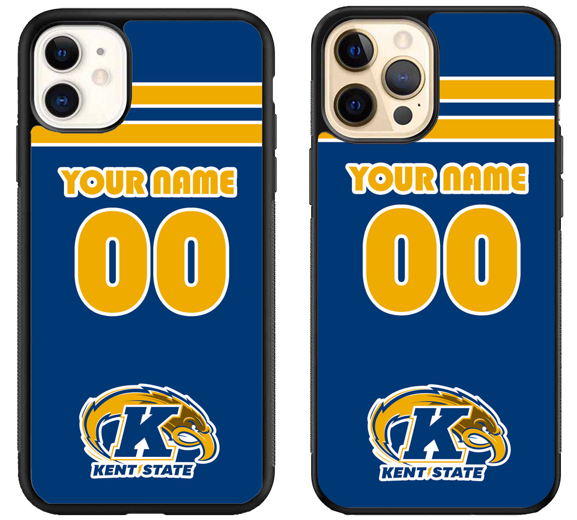 Custom Personalized Kent State Golden Flashes iPhone 12 | 12 Mini | 12 Pro | 12 Pro Max Case