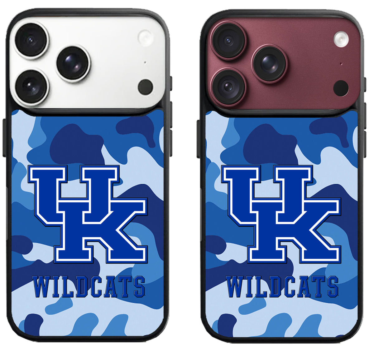 Kentucky Wildcats Blue Camo iPhone 18 Pro | 18 Pro Max Case