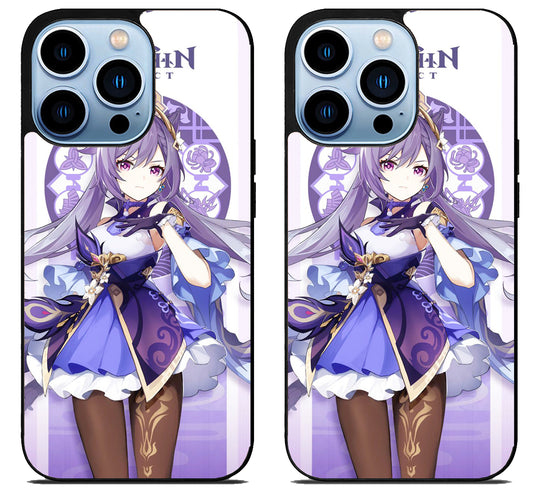 Keqing Genshin Impact Cover iPhone 15 Pro | iPhone 15 Pro Max Case
