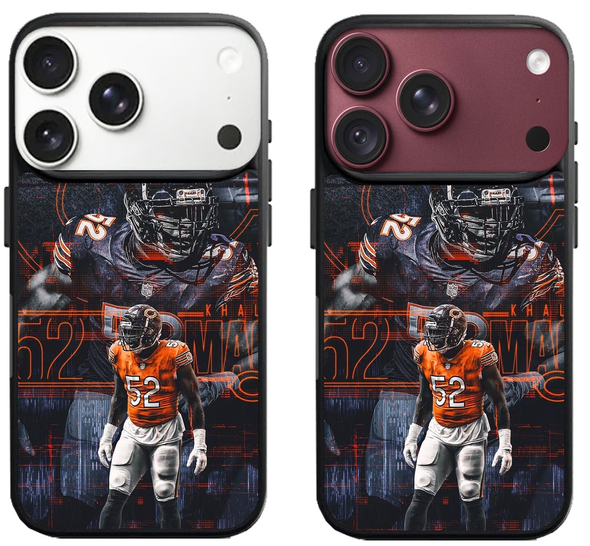 Khalil Mack Chicago Bears Background iPhone 18 Pro | 18 Pro Max Case