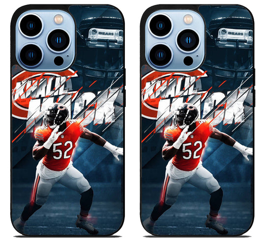 Khalil Mack Chicago Bears iPhone 15 Pro | iPhone 15 Pro Max Case