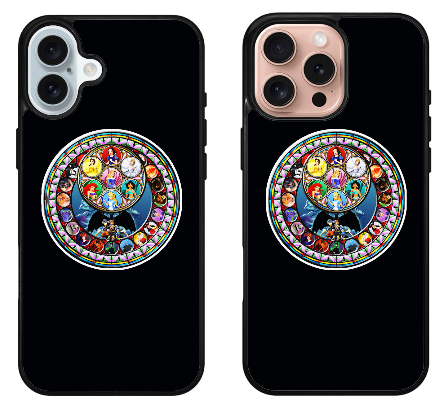 Kingdom Hearts Disney Stained Glass iPhone 16 | 16 Plus | 16 Pro | 16 Pro Max Case